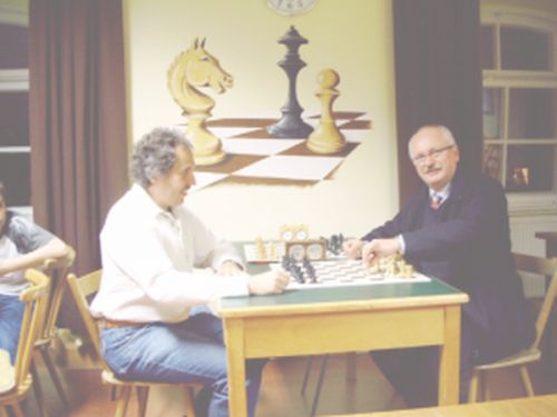 Titelverteidiger Alfred Strnad und B�rgermeister Brunner